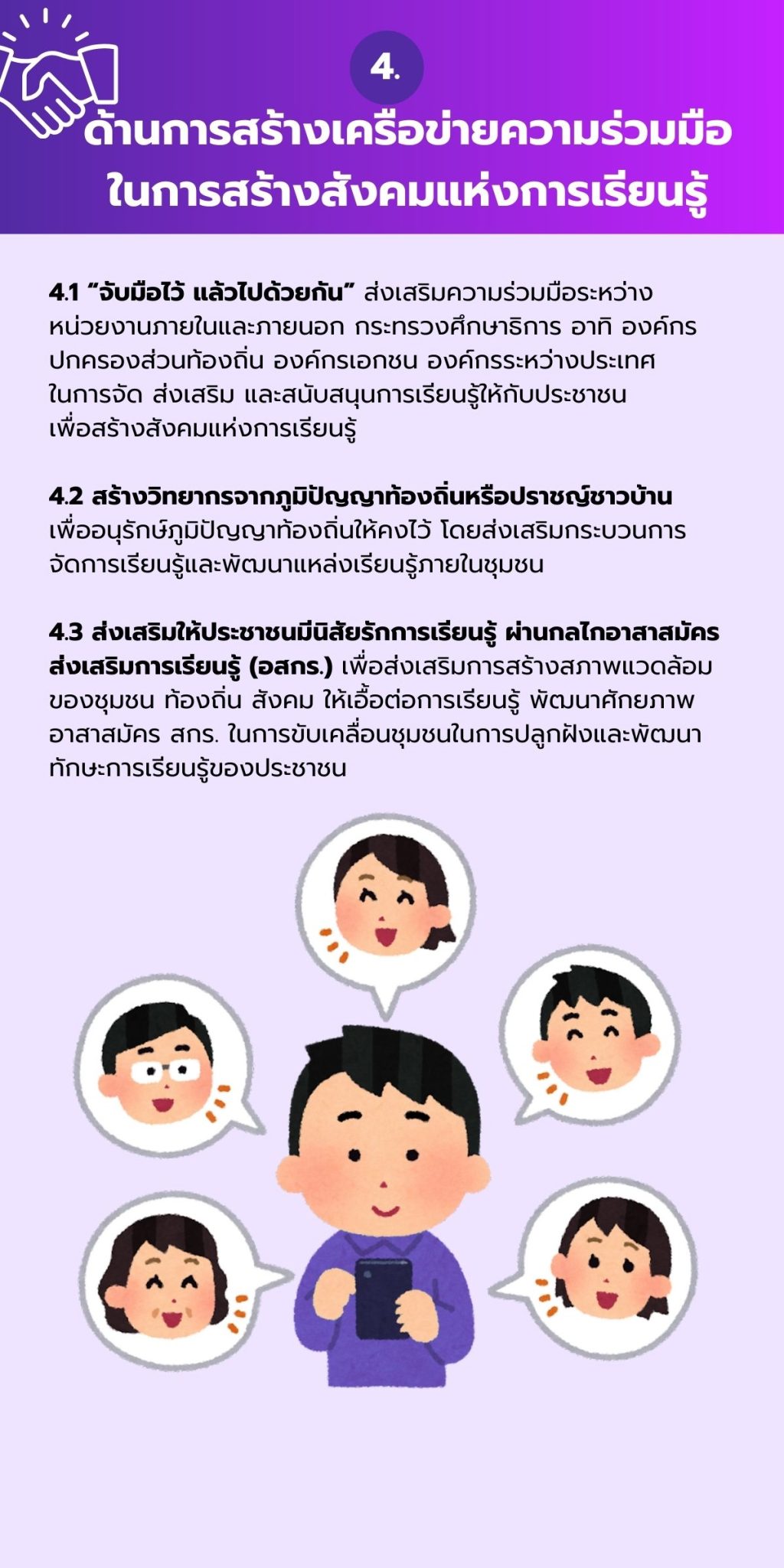 ด้านการสร้างเครือข่าย